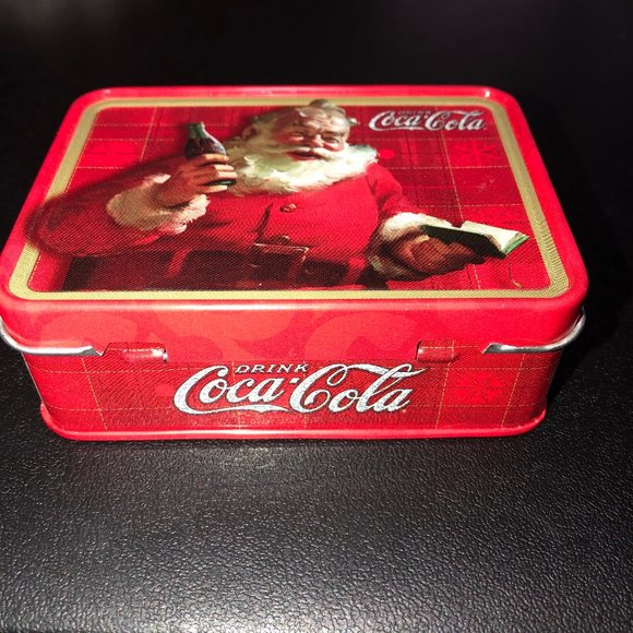 Coca-cola Tin tray and miniature box tin (Bundle) - Picture 6 of 8